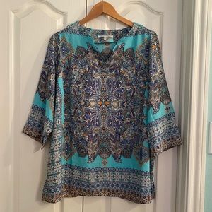 Plus-size Turquoise Tunic